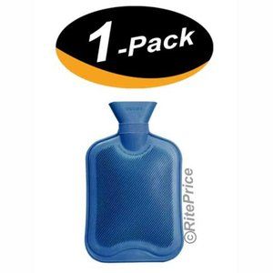 2000ML Hot Water Bottle Thick Rubber Bag Warmer Heat (1 Pack) Blue color - New
